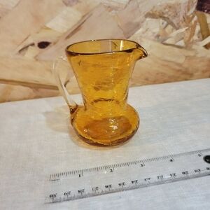 Amber Glass Creamer